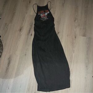 Miss Selfridge Festival Midi Dress Graphic Print Strappy Size 10